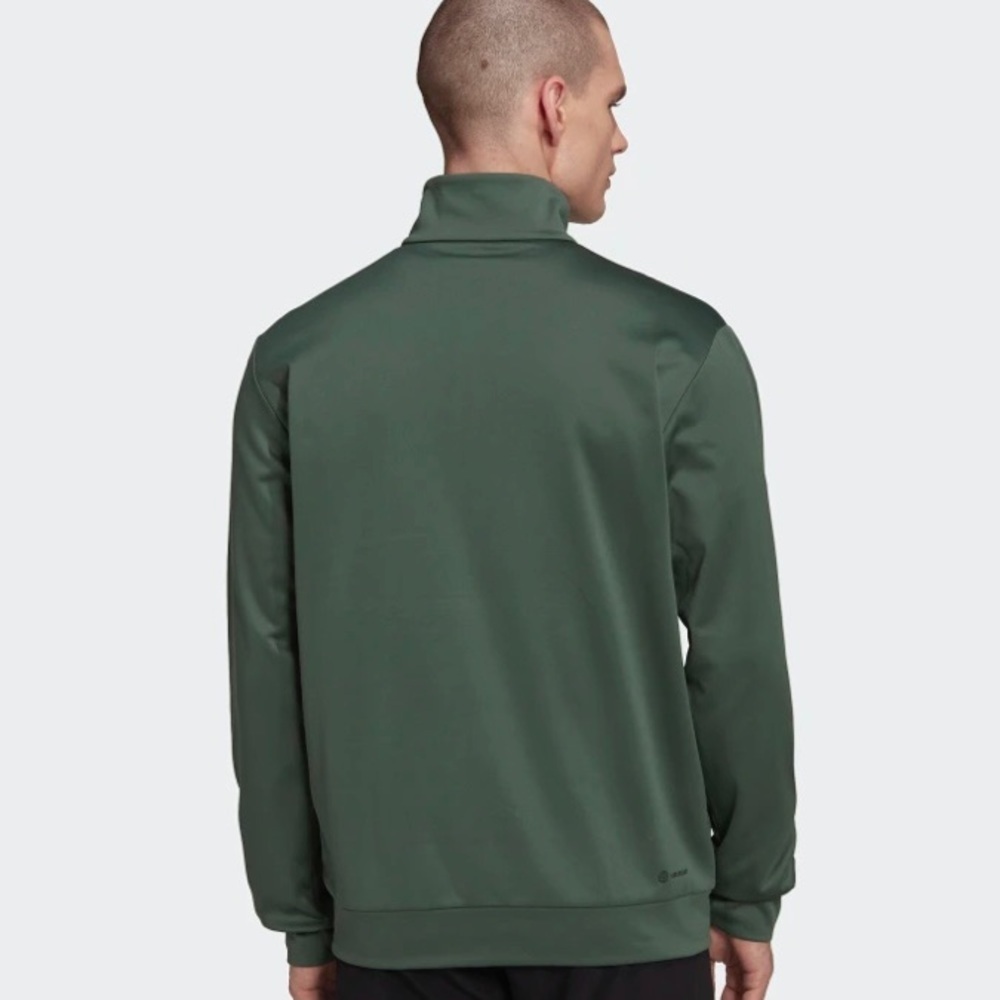 Adidas AEROREADY GAME AND GO SMALL LOGO HALF-ZIP TOP Size M - Picture 3 of 6